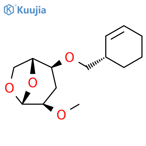 b-D-ribo-Hexopyranose,1,6-anhydro-4-O-(2-cyclohexen-1-ylmethyl)-3-deoxy-2-O-methyl-, (S)- (9CI) structure