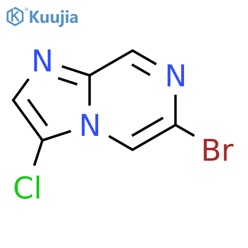 6-Bromo-3-chloro-imidazo1,2-apyrazine structure