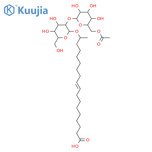 17-Hydroxy-9-octadecenoic acid; (9Z,17S)-form, [6-O-Acetyl-β-D-glucopyranosyl-(1→2)-β-D-glucopyranoside] structure