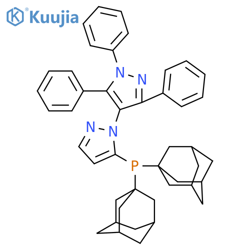 5-Di(1-adamantyl)phosphino(1,3,5-triphenyl-1H-pyrazol-4-yl)-1H-pyrazole structure