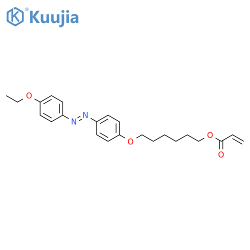 2-Propenoic acid, 6-[4-[(1E)-2-(4-ethoxyphenyl)diazenyl]phenoxy]hexyl ester structure