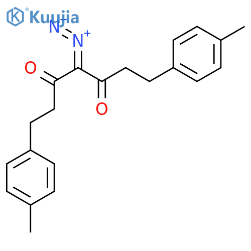 3,5-Heptanedione, 4-diazo-1,7-bis(4-methylphenyl)- structure