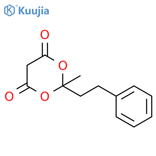 1,3-Dioxane-4,6-dione, 2-methyl-2-(2-phenylethyl)- structure