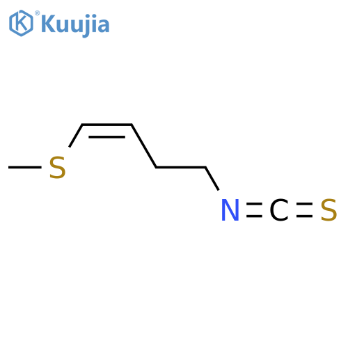 1-Butene, 4-isothiocyanato-1-(methylthio)-, (1Z)- structure