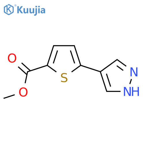 methyl 5-(1H-pyrazol-4-yl)thiophene-2-carboxylate structure