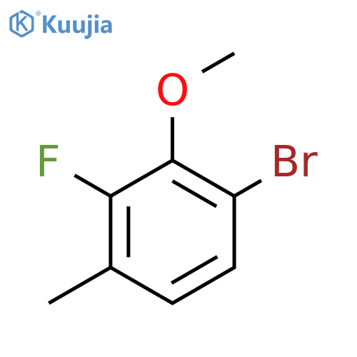 1-Bromo-3-fluoro-2-methoxy-4-methylbenzene structure