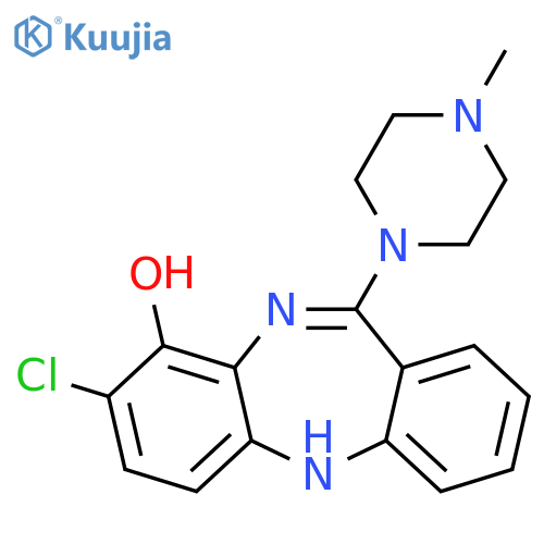 8-Chloro-11-(4-methyl-1-piperazinyl)-5H-dibenzob,e1,4diazepin-9-ol structure