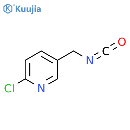 2-chloro-5-(isocyanatomethyl)pyridine structure
