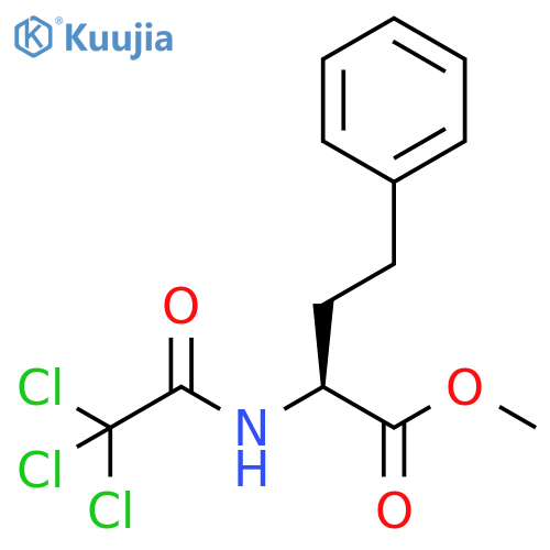 Benzenebutanoic acid, α-[(2,2,2-trichloroacetyl)amino]-, methyl ester, (αS)- structure