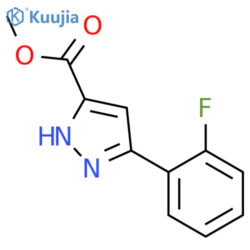 methyl 3-(2-fluorophenyl)-1H-pyrazole-5-carboxylate structure