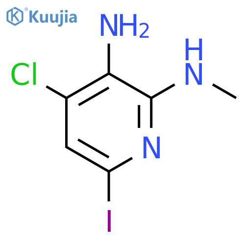 4-Chloro-6-iodo-2-N-methylpyridine-2,3-diamine structure