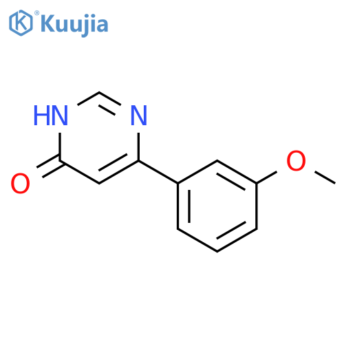 6-(3-methoxyphenyl)pyrimidin-4-ol structure