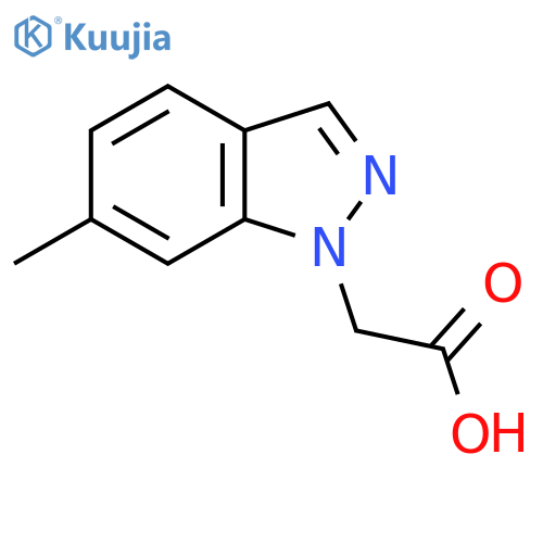 2-(6-Methyl-1H-indazol-1-yl)acetic acid structure