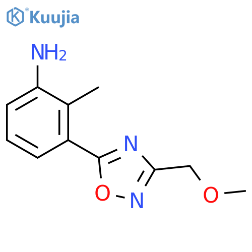 3-3-(Methoxymethyl)-1,2,4-oxadiazol-5-yl-2-methylaniline structure