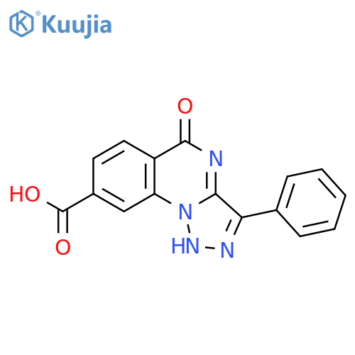 5-Oxo-3-phenyl-4H,5H-[1,2,3]triazolo[1,5-a]quinazoline-8-carboxylic acid structure