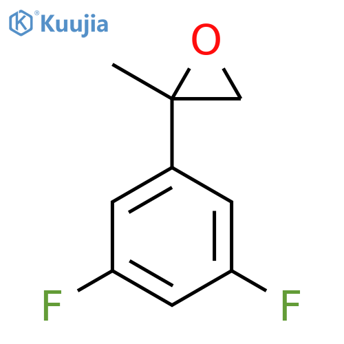 2-(3,5-difluorophenyl)-2-methyloxirane structure