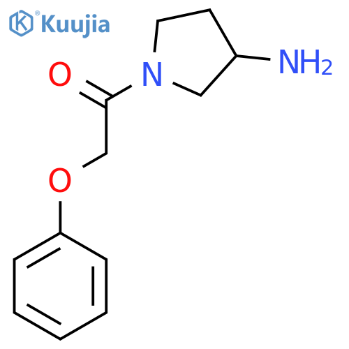 1-(3-Aminopyrrolidin-1-yl)-2-phenoxyethan-1-one structure