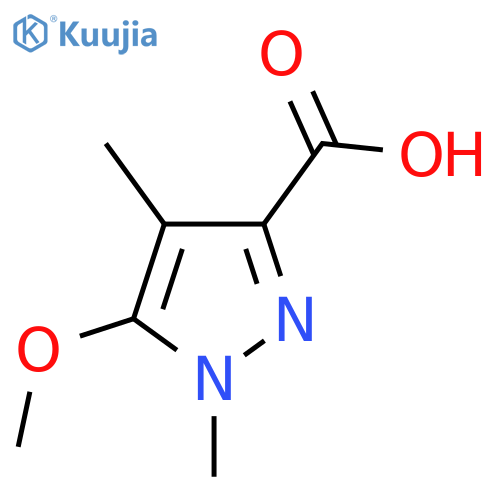 5-Methoxy-1,4-dimethyl-1H-pyrazole-3-carboxylic acid structure