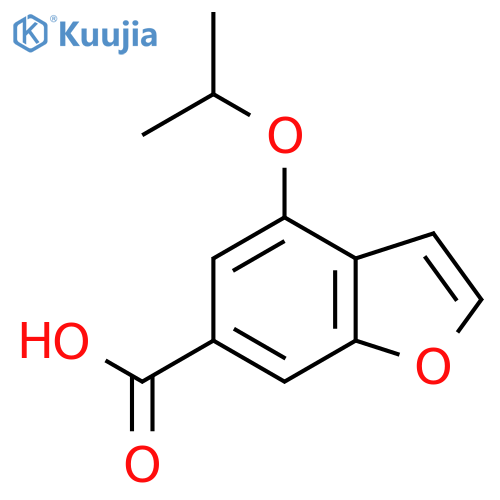 4-Isopropoxy-1-benzofuran-6-carboxylic acid structure