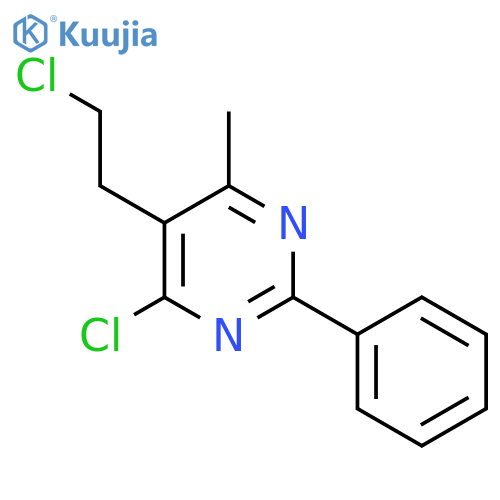4-Chloro-5-(2-chloroethyl)-6-methyl-2-phenylpyrimidine structure