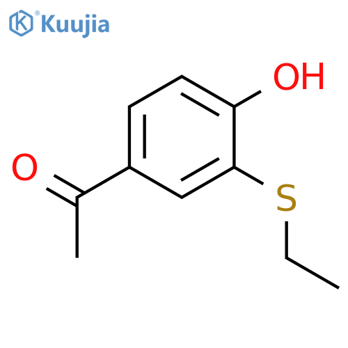 1-[3-(Ethylsulfanyl)-4-hydroxyphenyl]ethan-1-one structure