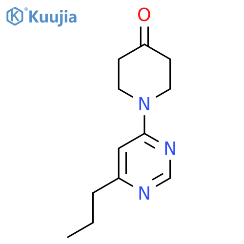 1-(6-Propylpyrimidin-4-yl)piperidin-4-one structure