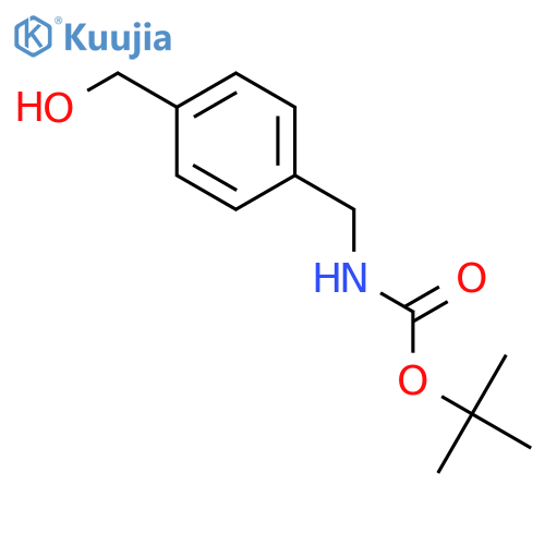 tert-butyl N-[[4-(hydroxymethyl)phenyl]methyl]carbamate structure