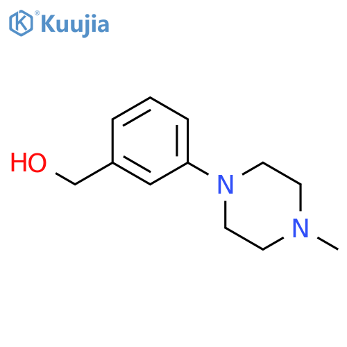 (3-(4-Methylpiperazin-1-yl)phenyl)methanol structure