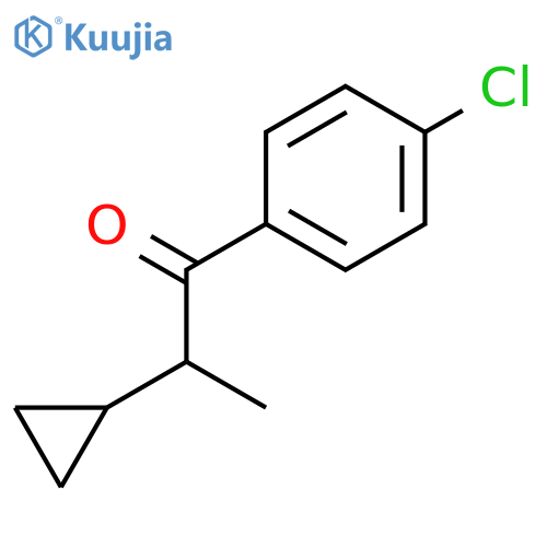 1-(4-Chlorophenyl)-2-cyclopropylpropan-1-one structure