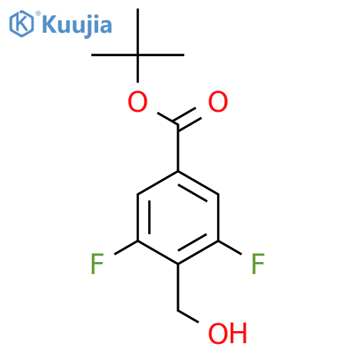 tert-butyl 3,5-difluoro-4-(hydroxymethyl)benzoate structure