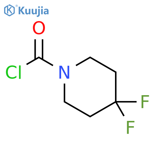 4,4-difluoropiperidine-1-carbonyl chloride structure