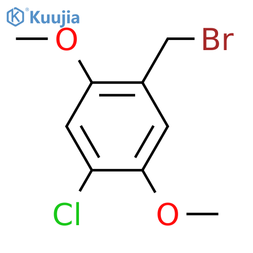 Benzene, 1-(bromomethyl)-4-chloro-2,5-dimethoxy- structure