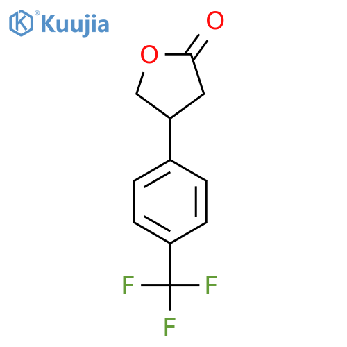 4-4-(trifluoromethyl)phenyloxolan-2-one structure