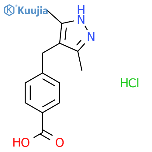 4-(3,5-Dimethyl-1H-pyrazol-4-ylmethyl)-benzoicacid Hydrochloride structure