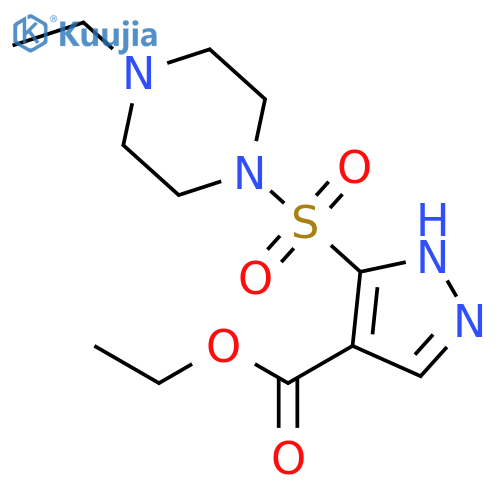 Ethyl 3-(4-Ethylpiperazin-1-yl)sulfonyl-1H-pyrazole-4-carboxylate structure
