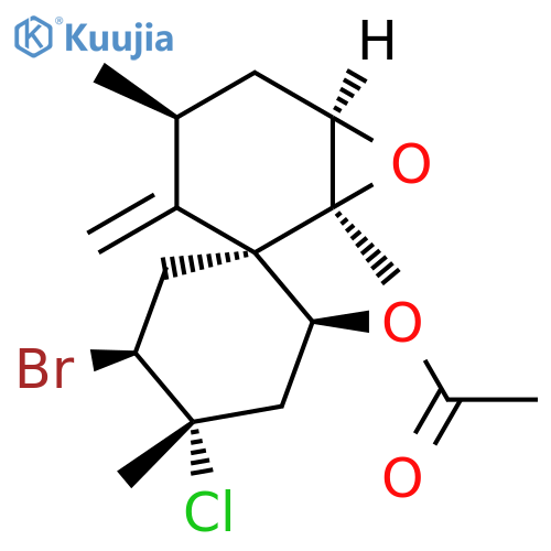 Spiro[cyclohexane-1,2'-[7]oxabicyclo[4.1.0]heptan]-2-ol,5-bromo-4-chloro-1',4,4'-trimethyl-3'-methylene-, acetate,(1R,1'S,2S,4S,4'S,,5S,6'R)- (9CI) structure