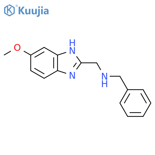 N-((5-Methoxy-1H-benzo[D]imidazol-2-YL)methyl)(phenyl)methanamine structure
