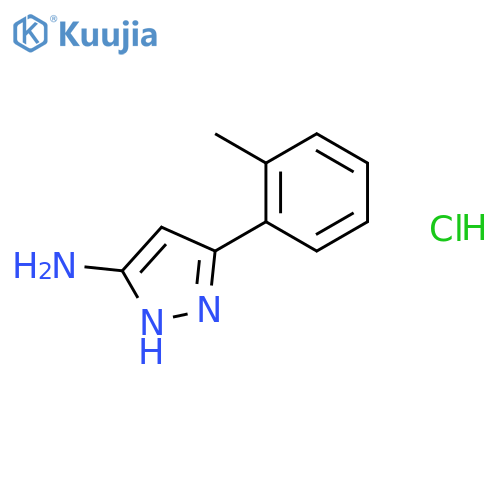 3-(2-Methylphenyl)-1H-pyrazol-5-amine Hydrochloride structure