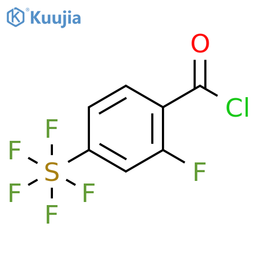 2-Fluoro-4-(pentafluorosulfur)benzoyl chloride structure