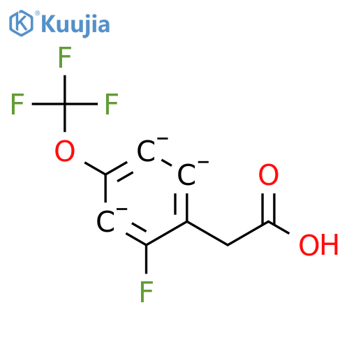 2-Fluoro-4-(trifluoromethoxy)phenylacetic acid structure