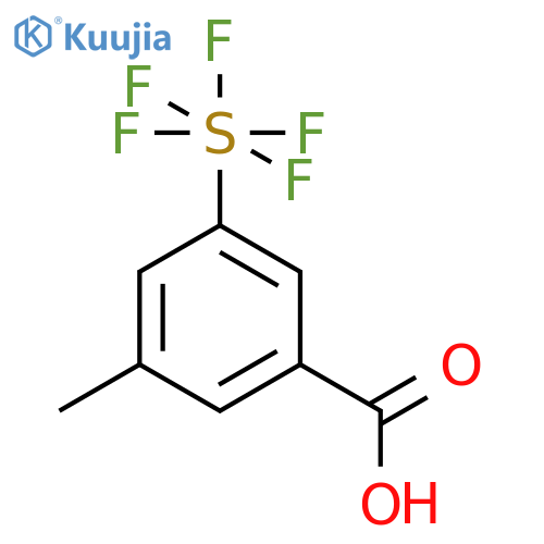 3-Methyl-5-(pentafluorosulfur)benzoic acid structure