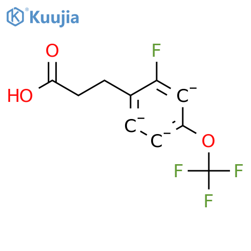 3-2-Fluoro-4-(trifluoromethoxy)-phenylpropionic acid structure