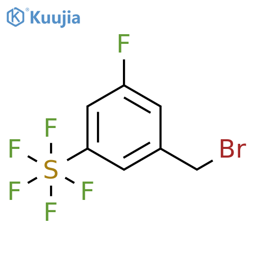 3-Fluoro-5-(pentafluorosulfur)benzyl bromide structure