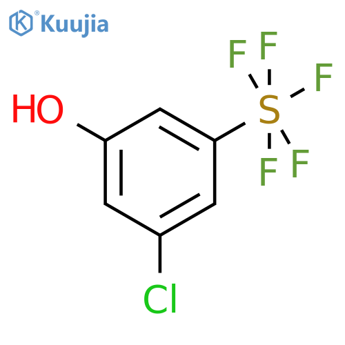 3-Chloro-5-(pentafluorosulfur)phenol structure