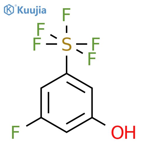 3-Fluoro-5-(pentafluorosulfur)phenol structure