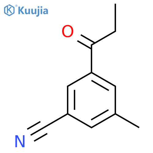 3-Methyl-5-propionylbenzonitrile structure