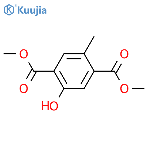 2-Hydroxy-5-methyl-1,4-benzenedicarboxylic acid; Di-Me ester structure