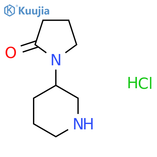 1-(piperidin-3-yl)pyrrolidin-2-one hydrochloride structure