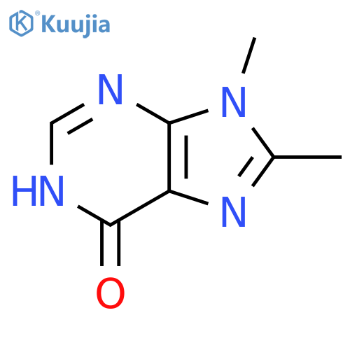 1,9-dihydro-8,9-dimethyl-6H-Purin-6-one structure