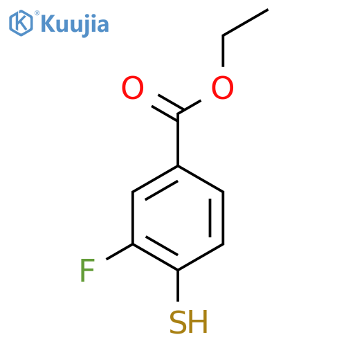 ethyl 3-fluoro-4-sulfanylbenzoate structure